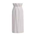 Modern Geometric White Vase - Elegant Decorative Accent for Home Décor