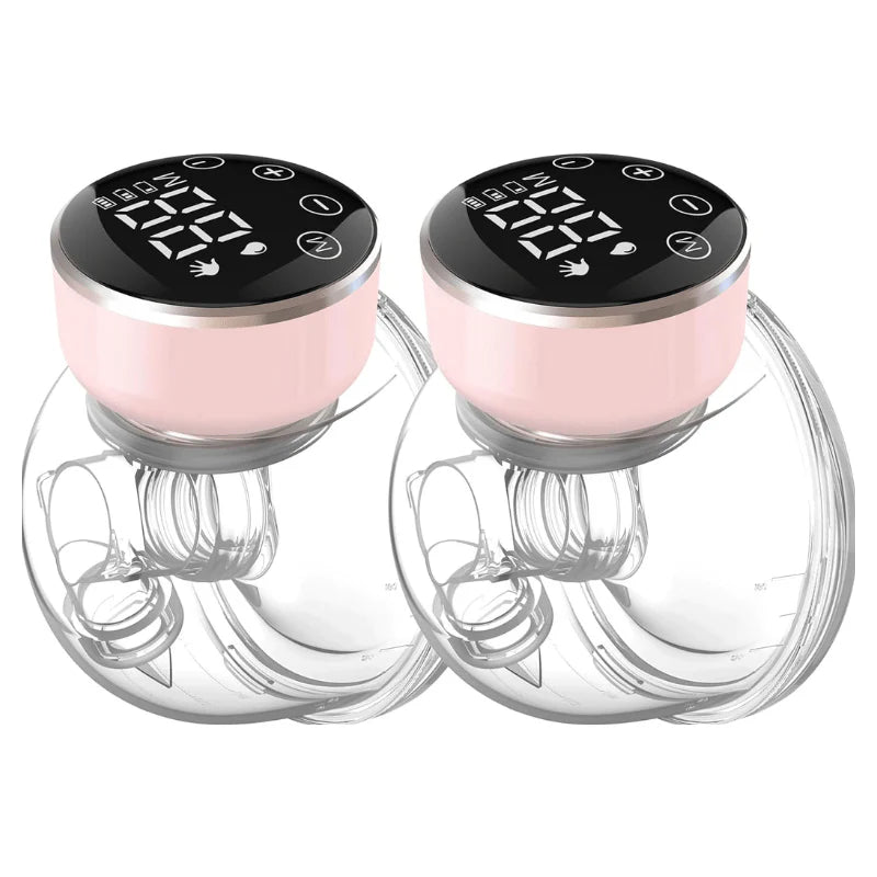 2-pc Wearable Electric Breast Pump with 3 Modes and 9 Levels, 180 ml
